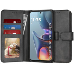 Husa 360 Motorola Moto E15 Techsuit Diary Book, negru