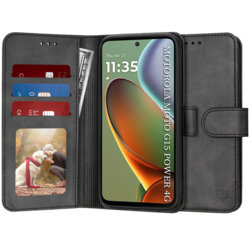 Husa 360 Motorola Moto G15 Power Techsuit Diary Book, negru
