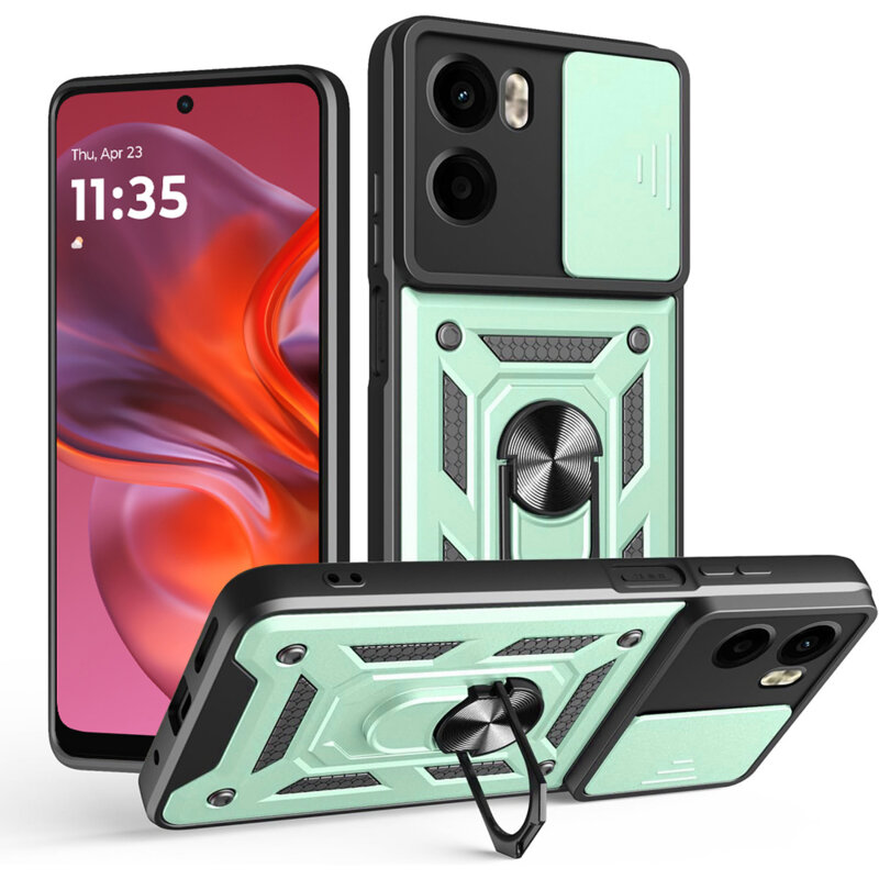 Husa Motorola Moto G05 protectie camera Techsuit CamShield Series, verde
