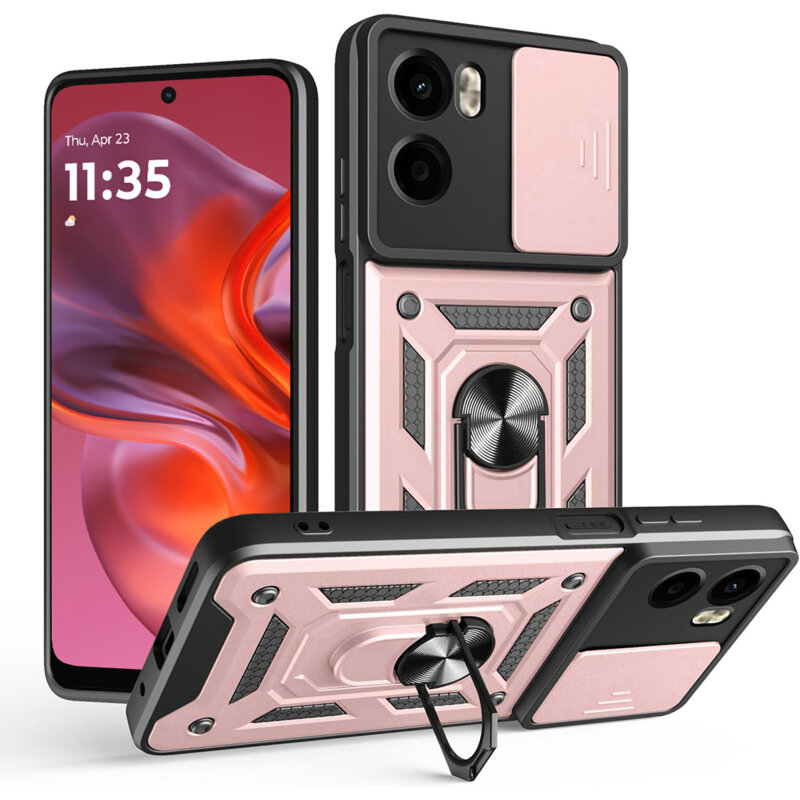 Husa Motorola Moto G05 protectie camera Techsuit CamShield Series, roz