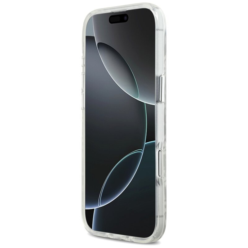 Husa iPhone 17 Air Karl Lagerfeld IML KL Head Logo MagSafe, gri, KLHMP17MHMKBKHOG