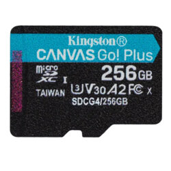 Card microSDXC Gen 4 256GB, Kingston Canvas Go Plus, SDCG4/256GBSP
