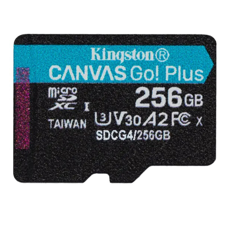 Card microSDXC Gen 4 256GB, Kingston Canvas Go Plus, SDCG4/256GBSP