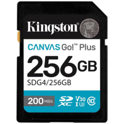 Memorie SDXC 256GB, Kingston Canvas Go Plus, SDG4/256GB