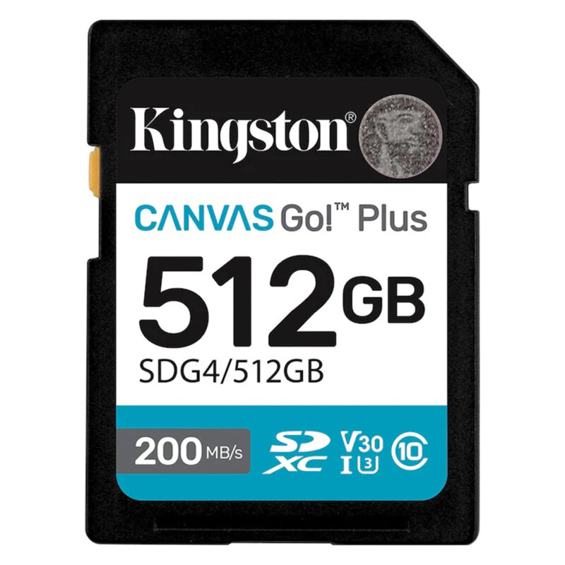 Card de memorie SDXC 512GB, Kingston Canvas Go Plus, SDG4/512GB