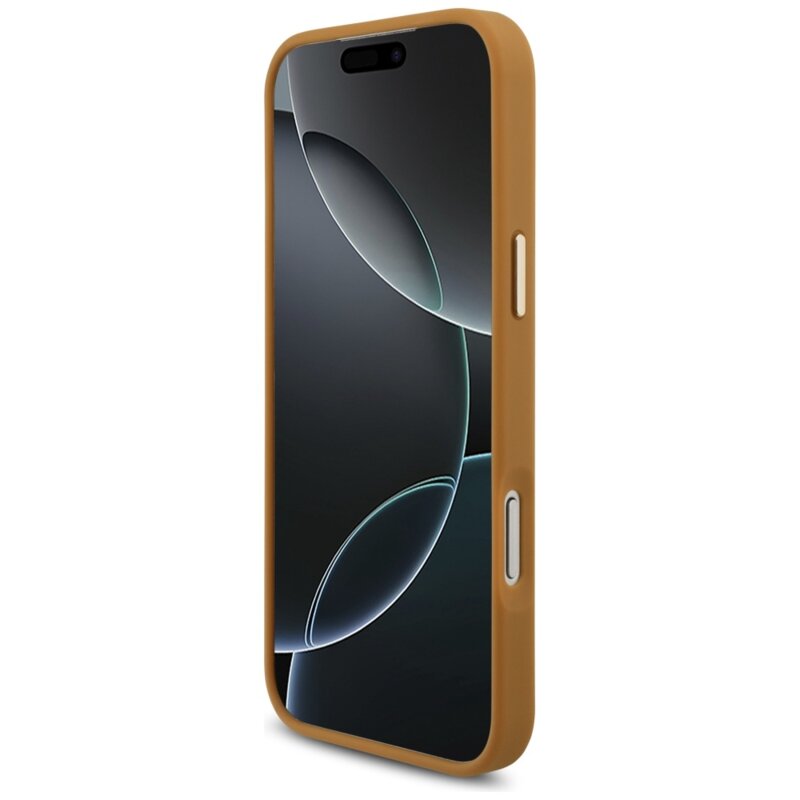 Husa iPhone 17 Pro Max Karl Lagerfeld Hardcase Script Logo, maro, KLHCP17XPSKMGVW