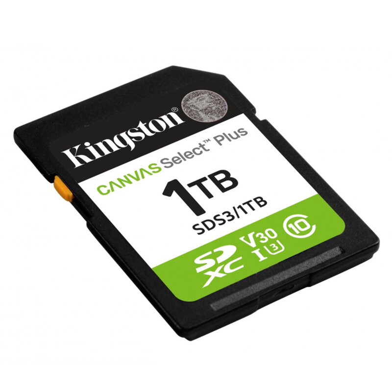 Card de memorie SDXC 1TB, Kingston Canvas Select Plus Gen3, SDS3/1TB