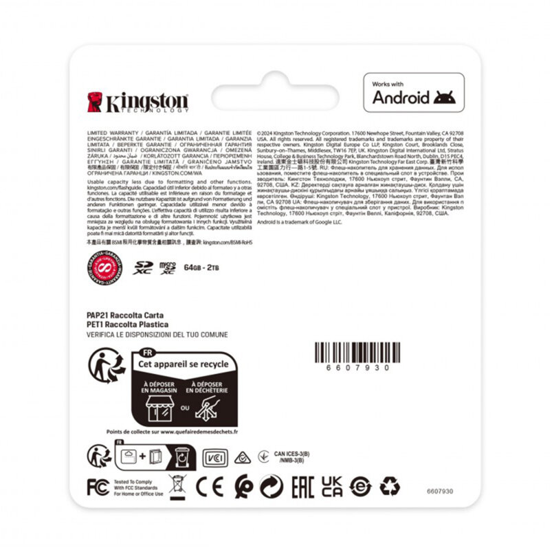 Card de memorie SDXC 1TB, Kingston Canvas Select Plus Gen3, SDS3/1TB