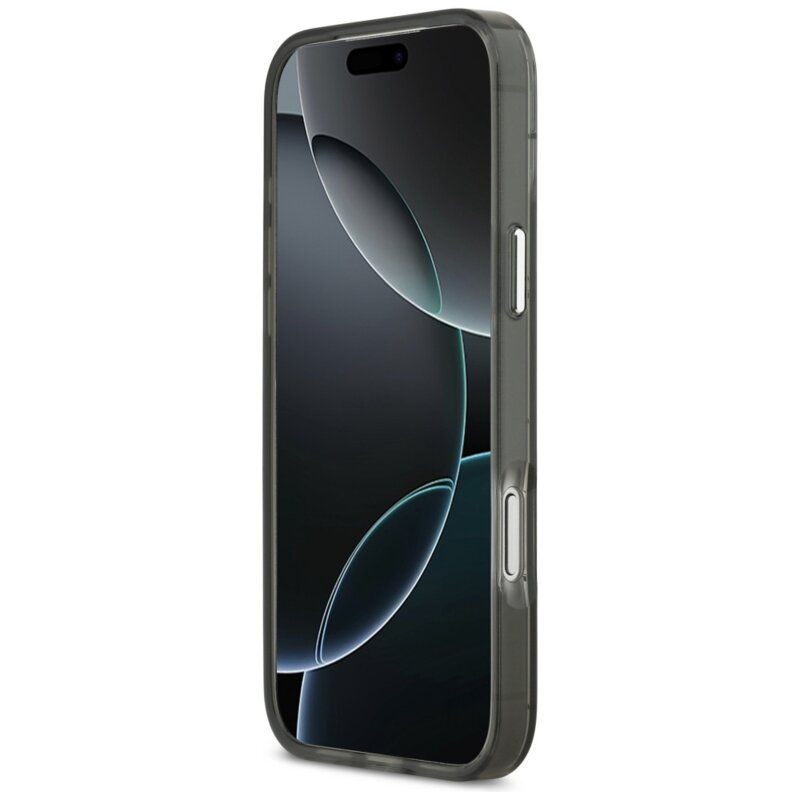 Husa iPhone 17 Pro Max Karl Lagerfeld IML MagSafe KL Monogram, negru, KLHMP17XHMIKLMEK