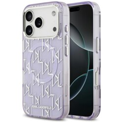 Husa iPhone 17 Pro Karl Lagerfeld IML MagSafe KL Monogram, mov, KLHMP17LHMIKLMEU