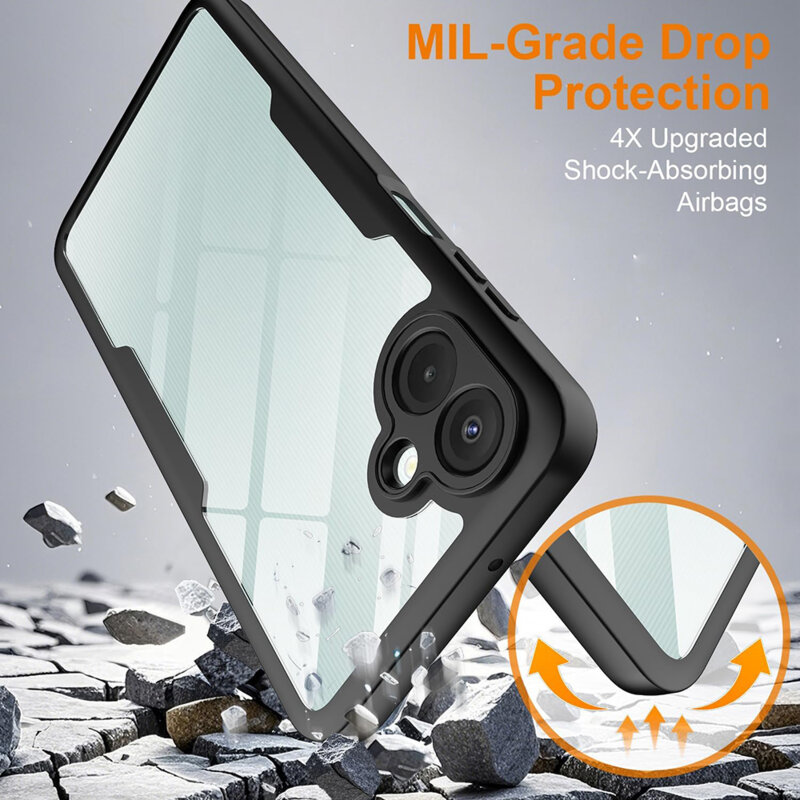 Husa 360° Samsung Galaxy A07 4G Techsuit ColorVerse, negru