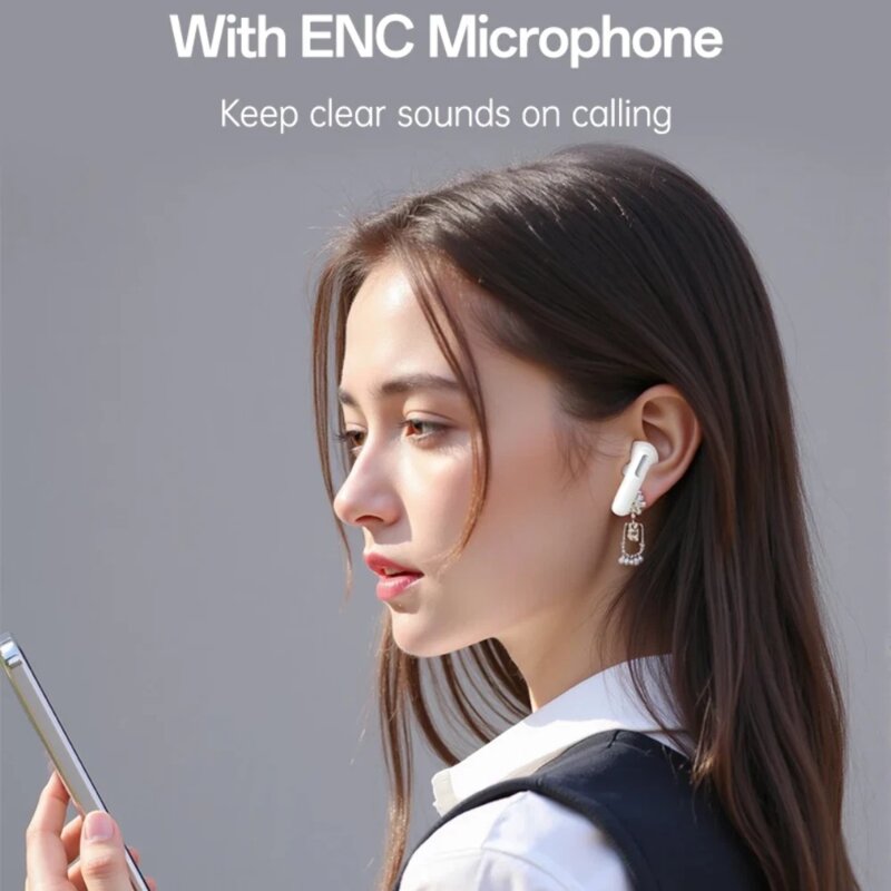 Casti Bluetooth Noise Cancelling, touch Yesido TWS34, 320mAh, alb