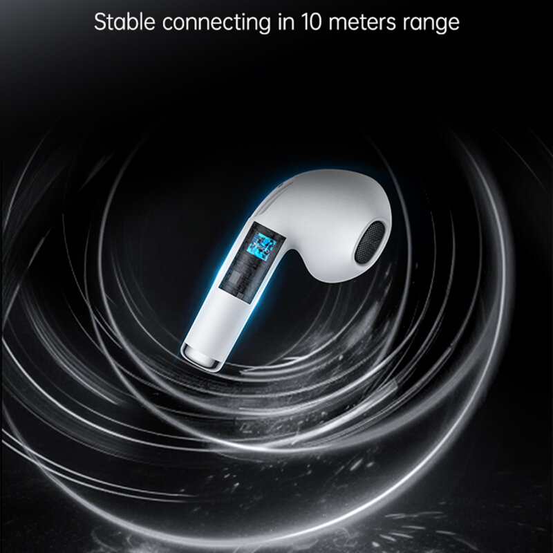 Casti Bluetooth half-in-ear cu microfon Yesido TWS35, 250mAh, alb