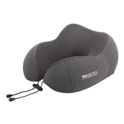 Perna pentru gat, spuma cu memorie, ergonomica, Yesido MG17, gri