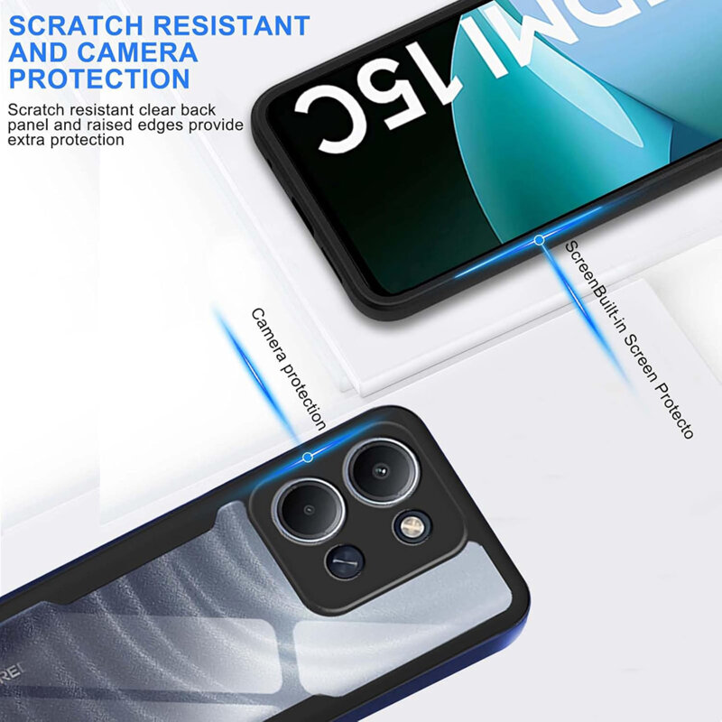 Husa 360° Xiaomi Redmi 15C 5G Techsuit ColorVerse, negru