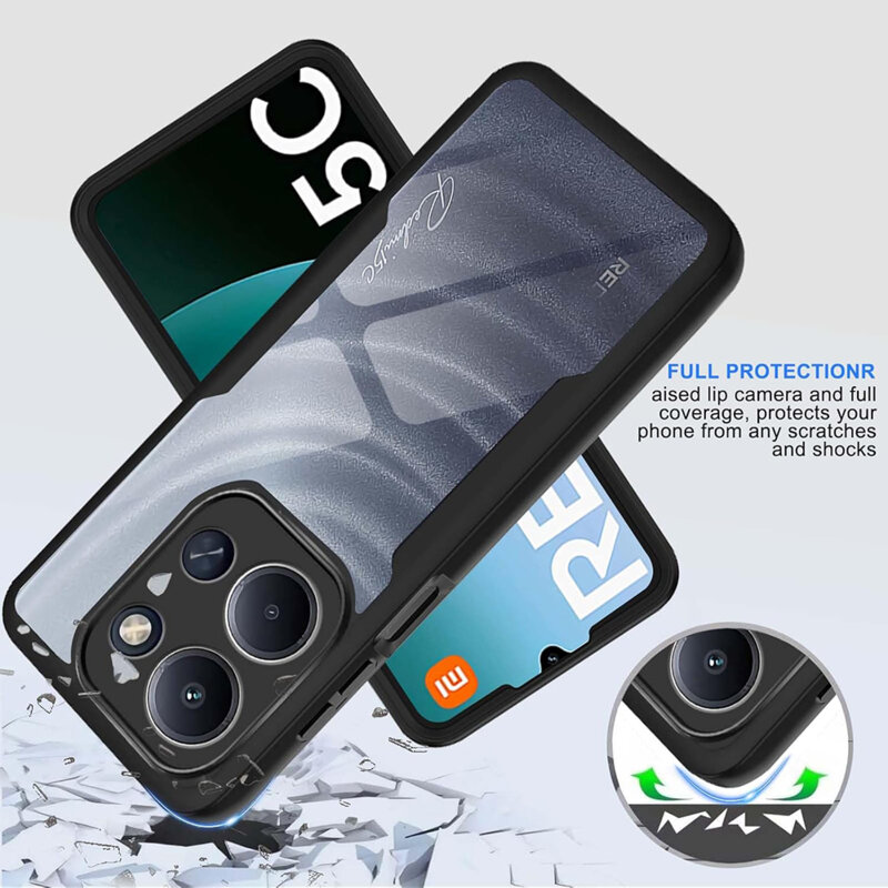 Husa 360° Xiaomi Redmi 15C 5G Techsuit ColorVerse, negru