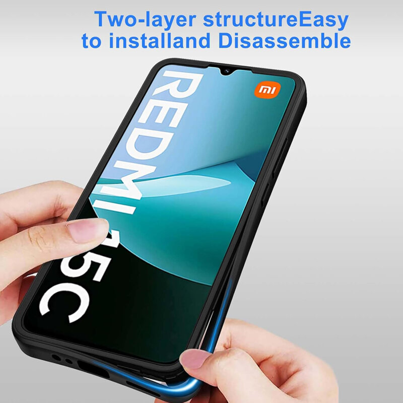 Husa 360° Xiaomi Redmi 15C 5G Techsuit ColorVerse, negru