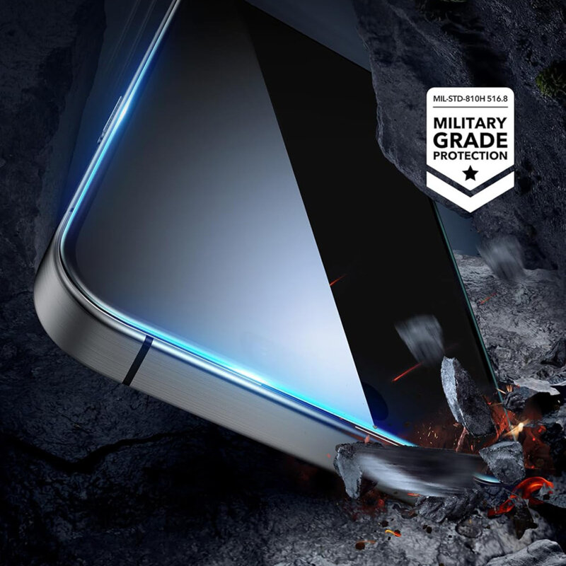 [Pachet 3x] Folie sticla iPhone 16 Pro ESR Tempered Glass, transparenta