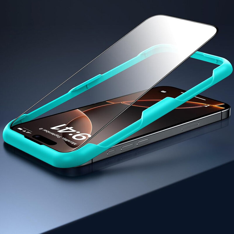 [Pachet 3x] Folie sticla iPhone 17 Air ESR Tempered Glass, negru