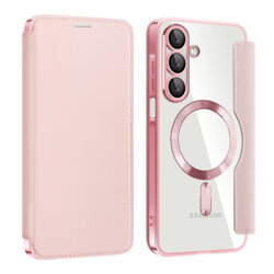Husa Samsung Galaxy A17 5G Techsuit SmartMag Book Case, roz