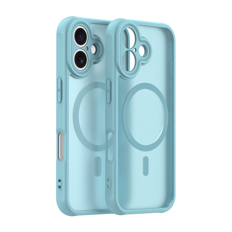 Husa iPhone 16 Techsuit HaloFrost II MagSafe, verde menta