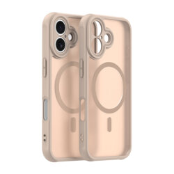 Husa iPhone 16 Techsuit HaloFrost II MagSafe, auriu