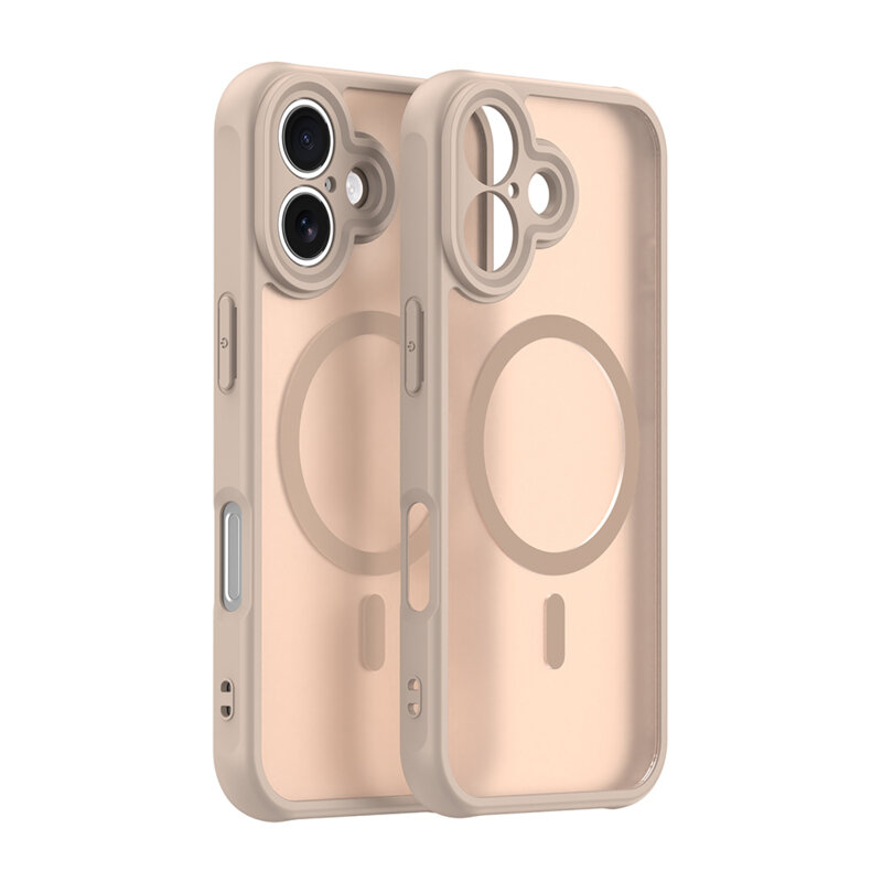 Husa iPhone 16 Techsuit HaloFrost II MagSafe, auriu