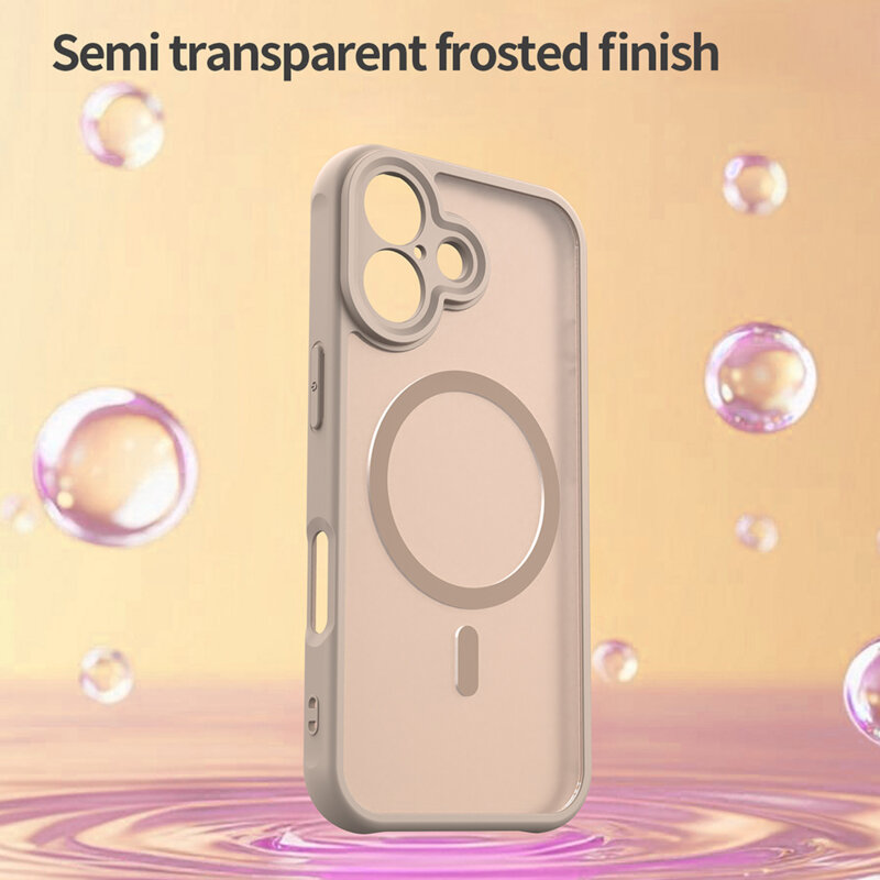 Husa iPhone 16 Techsuit HaloFrost II MagSafe, auriu