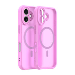 Husa iPhone 16 Techsuit HaloFrost II MagSafe, roz