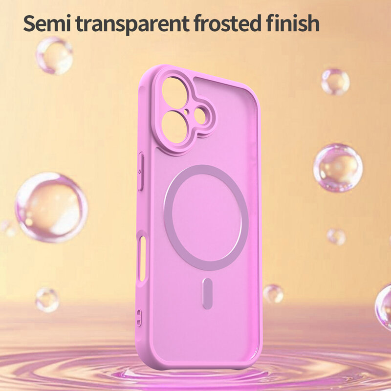 Husa iPhone 16 Techsuit HaloFrost II MagSafe, roz