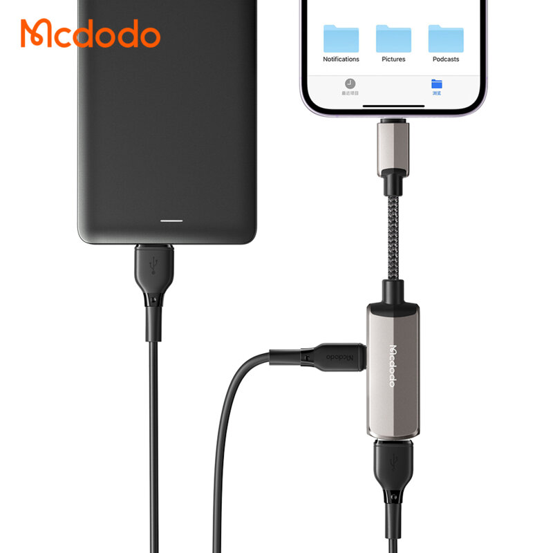 Adaptor OTG Lightning la USB,  Lightning Mcdodo CA-2690, gri