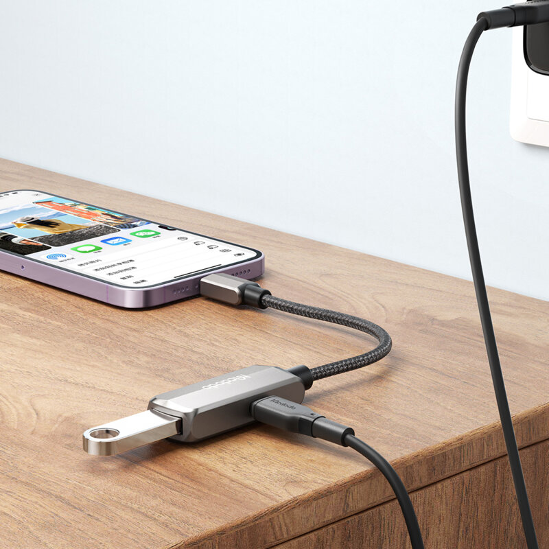 Adaptor OTG Lightning la USB,  Lightning Mcdodo CA-2690, gri