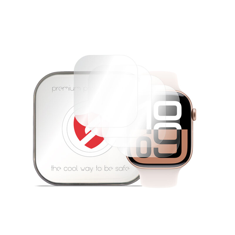[Pachet 4x] Folie regenerabila premium Apple Watch 11 42mm Smart Protection Classic, transparenta
