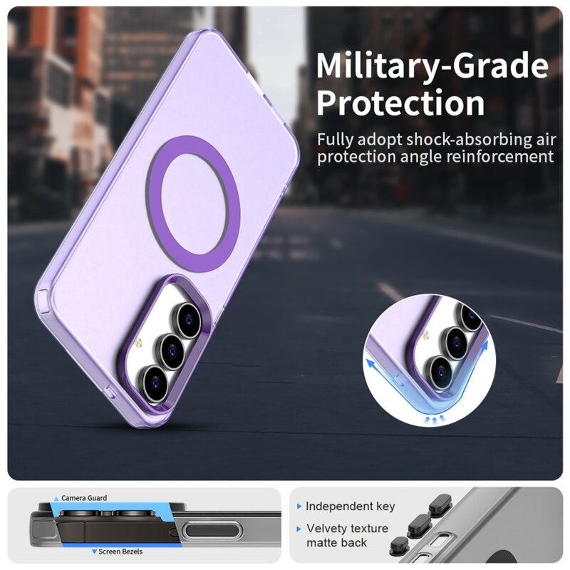 Husa Samsung Galaxy S25 FE Techsuit CandyCase MagSafe, mov