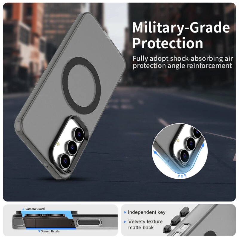 Husa Samsung Galaxy S25 FE Techsuit CandyCase MagSafe, negru