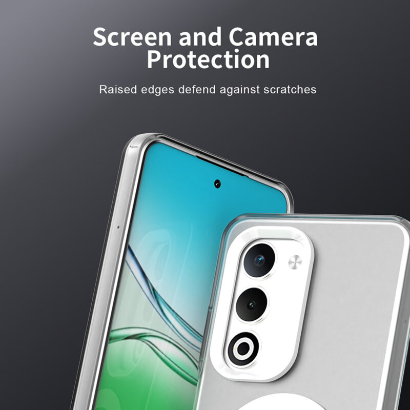 Husa Oppo A5 4G Techsuit CandyCase MagSafe, alb
