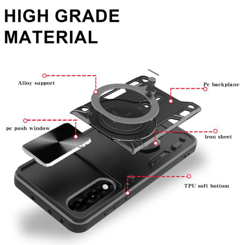 Husa OnePlus Nord 5 Techsuit CamGuard Pro, negru