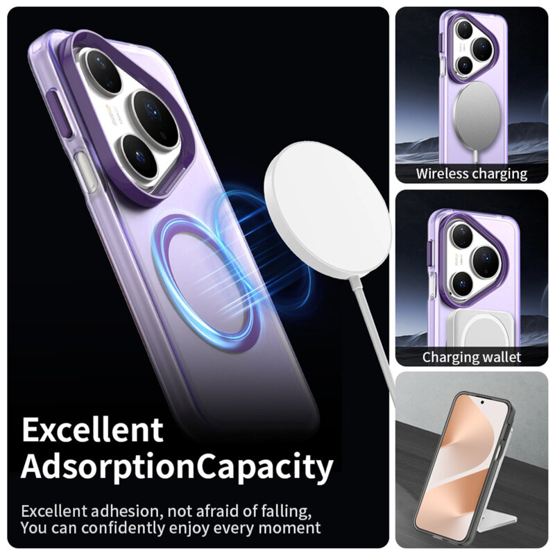 Husa Huawei Pura 80 Pro Techsuit CandyCase MagSafe, mov
