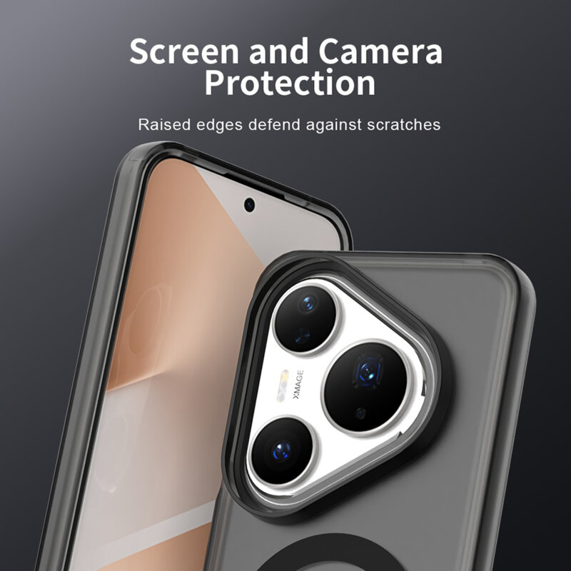 Husa Huawei Pura 80 Pro Techsuit CandyCase MagSafe, negru