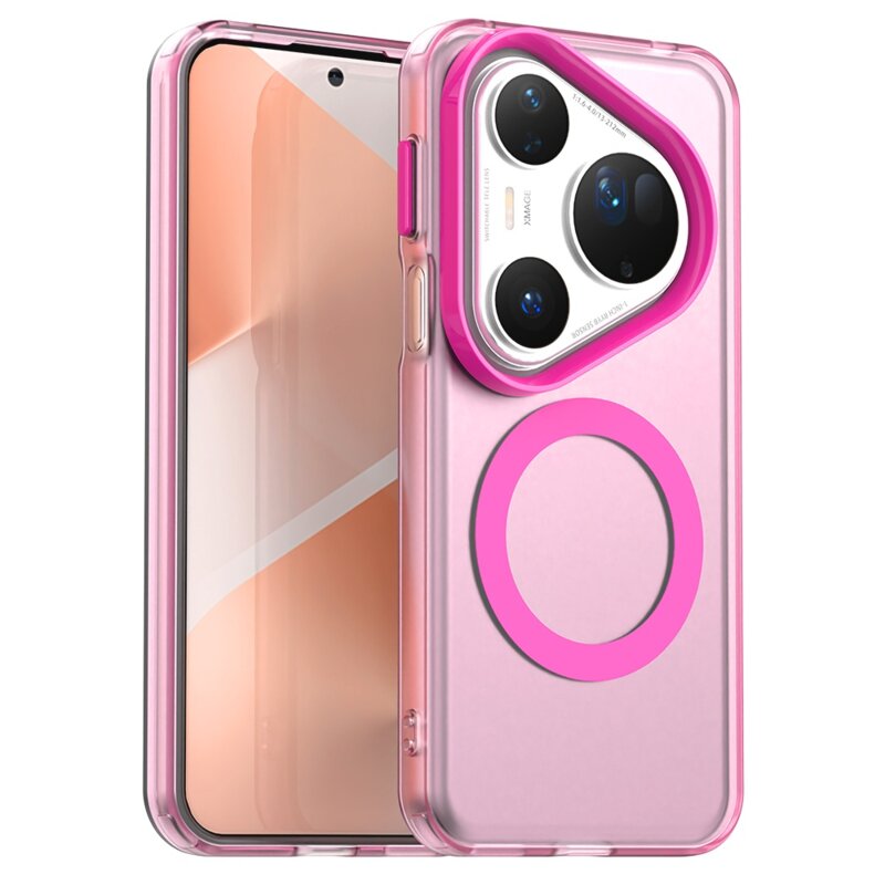 Husa Huawei Pura 80 Ultra Techsuit CandyCase MagSafe, roz