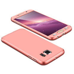 Husa Samsung Galaxy S6 G920 GKK 360 Full Cover Roz