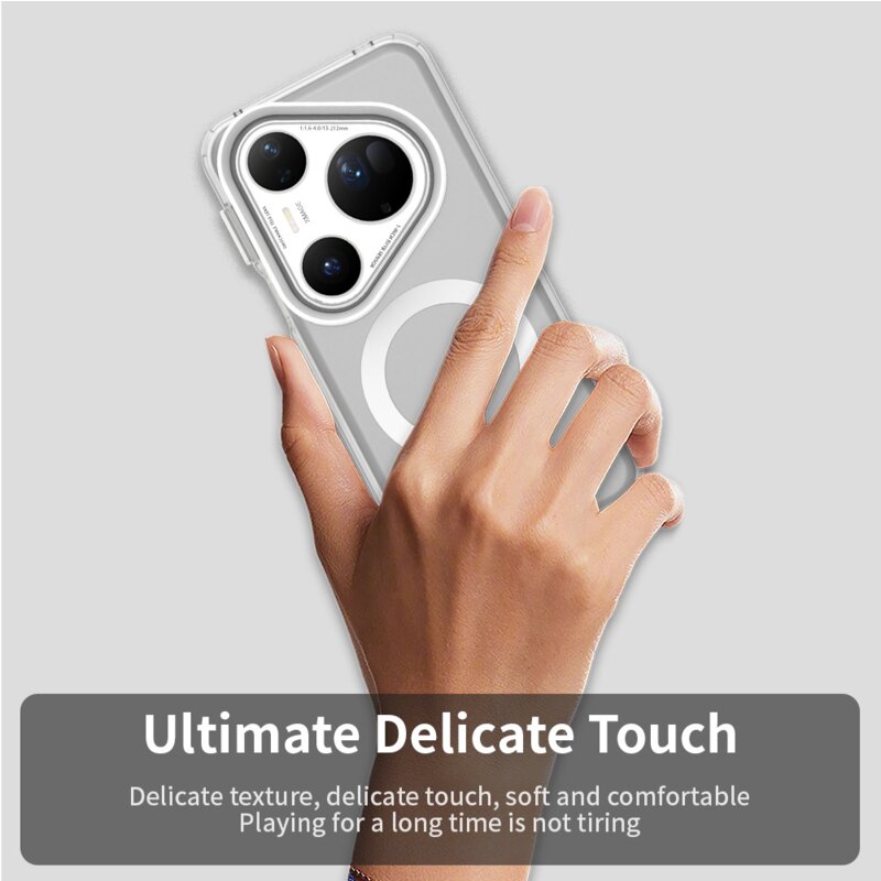 Husa Huawei Pura 80 Ultra Techsuit CandyCase MagSafe, alb