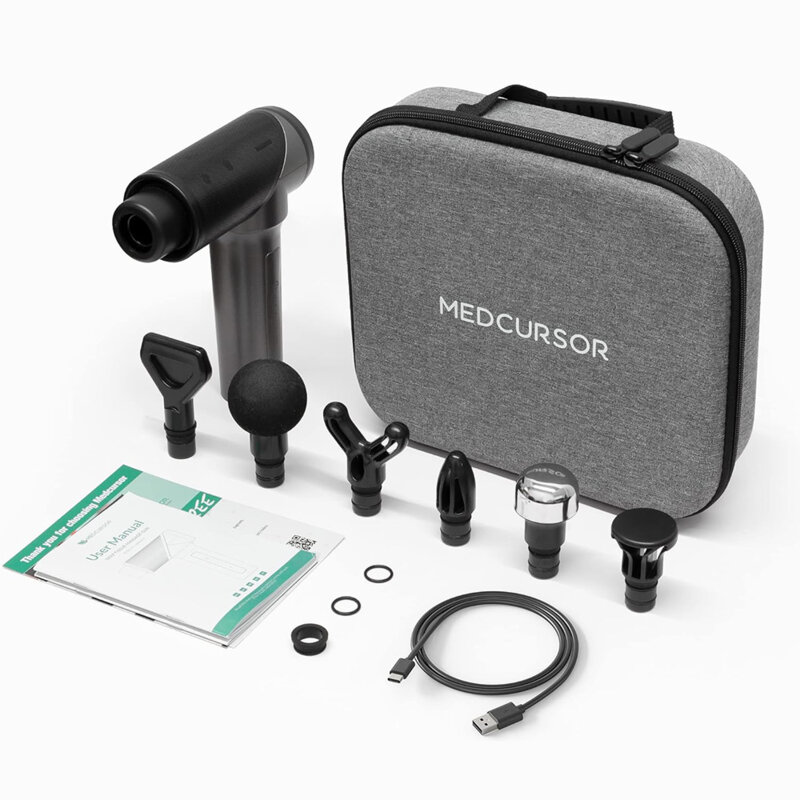 Pistol de masaj profesional, 5 viteze Medcursor, A03-MG01-GYRU