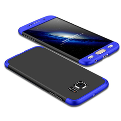 Husa Samsung Galaxy S6 G920 GKK 360 Full Cover Negru-Albastru