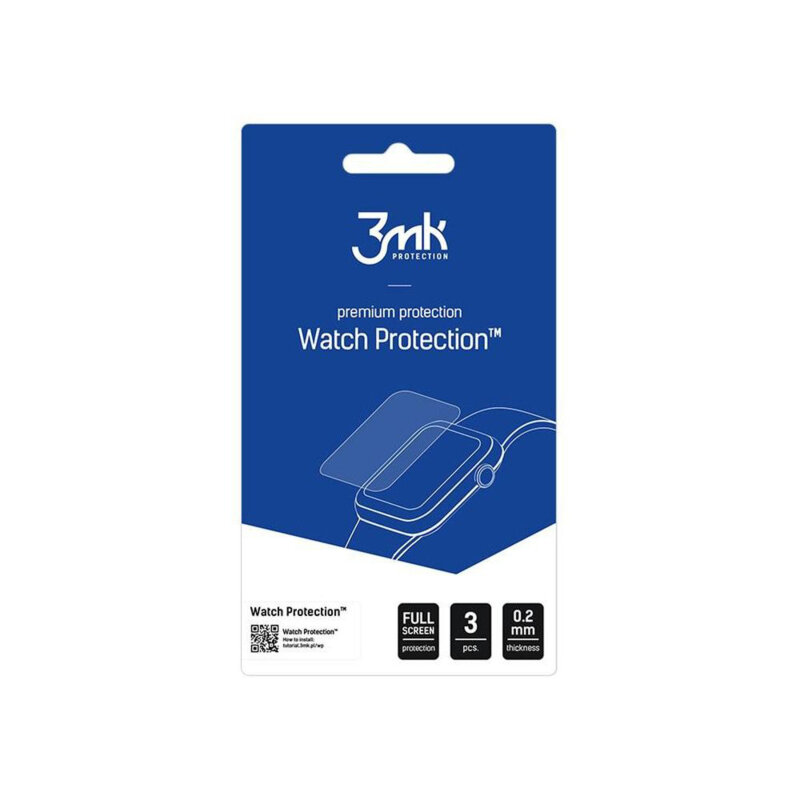 [Pachet 3x] Folie Xiaomi Watch S4 3mk FlexibleGlass, transparenta