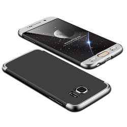 Husa Samsung Galaxy S6 G920 GKK 360 Full Cover Negru-Argintiu
