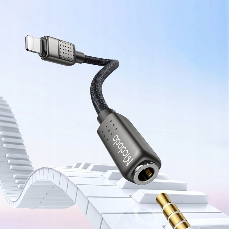 Adaptor audio Lightning tata la Jack 3.5mm mama Mcdodo CA-5010, 11cm