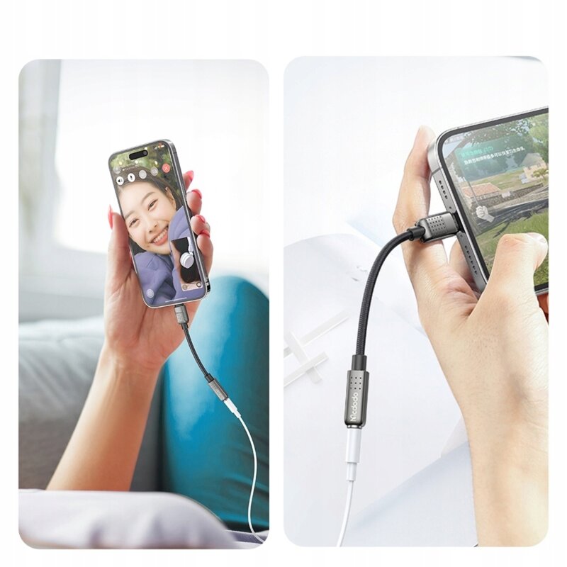 Adaptor audio Lightning tata la Jack 3.5mm mama Mcdodo CA-5010, 11cm