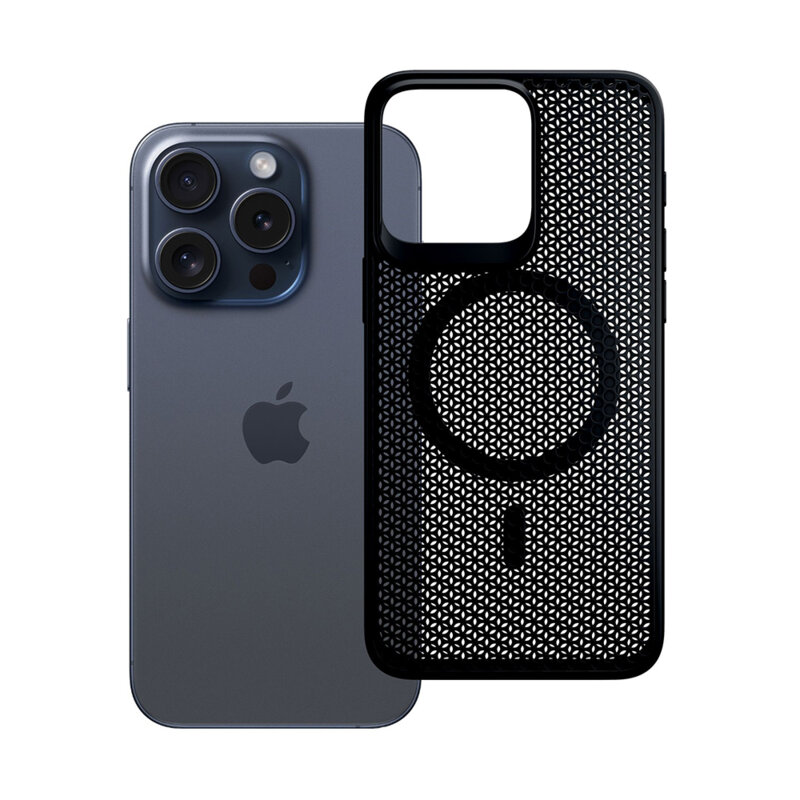 Husa iPhone 16 Pro 3mk COOLing MagCase, negru