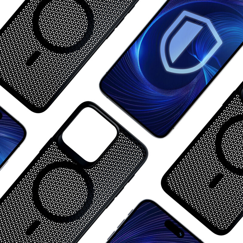 Husa iPhone 16 Pro 3mk COOLing MagCase, negru